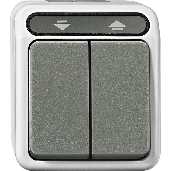 Merten Rollladentaster 1-polig lichtgrau MEG3755-8029